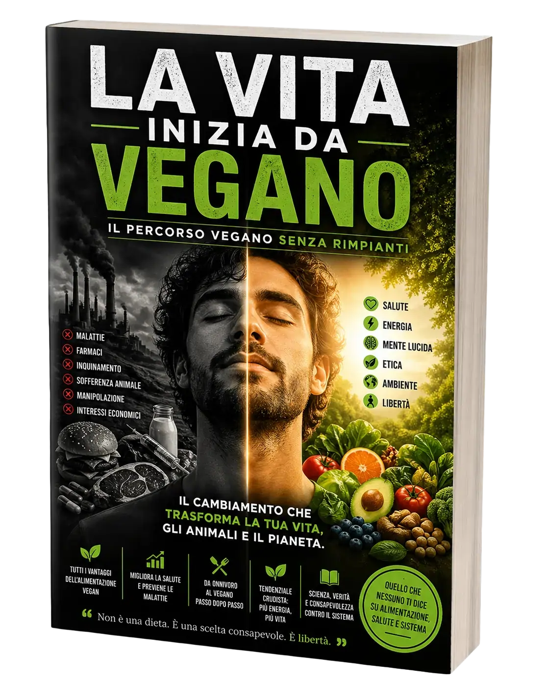 La Vita Inizia da Vegano – copertina del libro